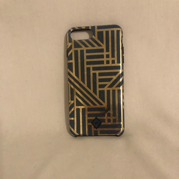 Vera Bradley Accessories - Vera Bradley Geo God Tone Blue iPhone 6 plus/8 plus Case